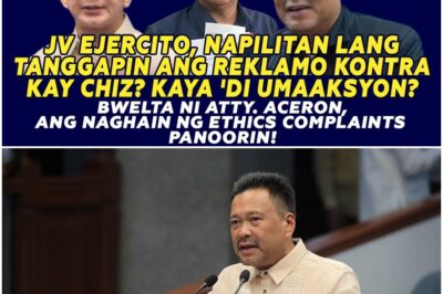 PASABOG! Lumabas ang katotohanang napilitan lamang si JV Ejercito na tanggapin ang mabigat na reklamo laban kay Chiz Escudero dahil sa matinding pressure. NAKAKAGIGIL! Ito ang dahilan kung bakit tila walang aksyong ginagawa ang senador habang naghihintay ang buong sambayanan ng hustisya. ANG MANGYAYARI AY TIYAK NA MAGPAPAGULAT SA IYO.