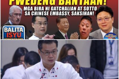 “HINDI N’YO KAMI PWEDENG BANTAAN!” MGA BIRA NI GATCHALIAN AT SOTTO SA CHINESE EMBASSY, SAKSIHAN!
