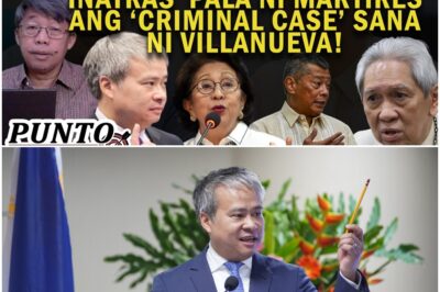 INATRAS PALA NI MARTIRES ANG ‘CRIMINAL CASE’ SANA NI VILLANUEVA!