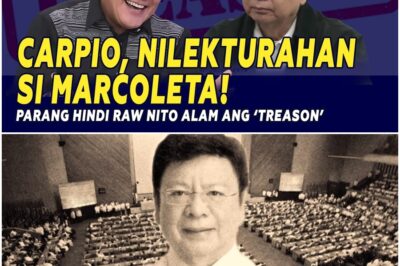 CARPIO, NILEKTURAHAN SI MARCOLETA! PARANG HINDI RAW NITO ALAM ANG SALITANG ‘TREASON’