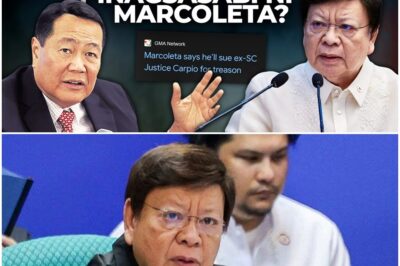 Parang natawa lang si Justice Carpio sa bantang ‘treason’ ni Sen. Marcoleta