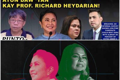 ‘INTERNAL SURVEY’ LAMANG KAY SARA SI LENI! AYON DAW ‘YAN KAY PROF. RICHARD HEYDARIAN!