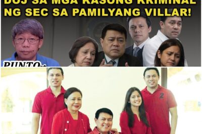 NAGPI-‘PRELIMINARY INVESTIGATION’ NA ANG DOJ SA MGA KASONG KRIMINAL NG SEC SA PAMILYANG VILLAR!