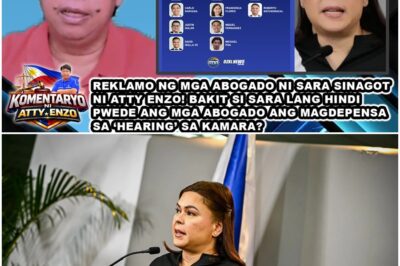 REKLAMO NG MGA ABOGADO NI SARA SINAGOT NI ATTY ENZO! BAKIT SI SARA LANG HINDI PWEDE ANG MGA ABOGADO?