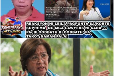 REAKSYON NI LEILA PAGPUNTA SA KORTE SUPREMA NG MGA LAWYERS NI SARA
