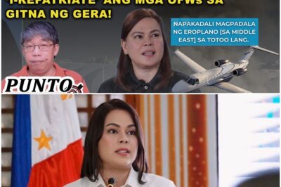DUROG SI SARA! NAGYABANG KASI NA ANGDALI LANG DAW ‘I-REPATRIATE’ ANG MGA OFWs SA GITNA NG GERA!