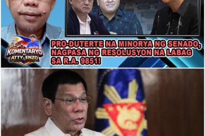 PRO-DUTERTE NA MINORYA NG SENADO, NAGPASA NG RESOLUSYON NA LABAG SA R.A. 9851!