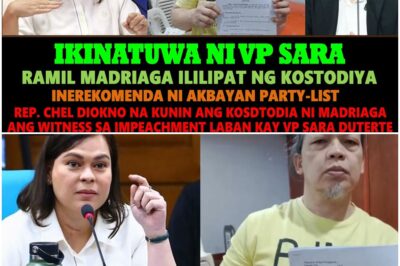 BREAKING NEWS!! VP SARA DUTERTE pabor sa paglipat ng Kostodiya kay RAMIL MADRIAGA