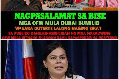 BREAKING NEWS!! VP SARA DUTERTE labis laibs napinasalamatan ng mga umuwing OFW mula DUBAI
