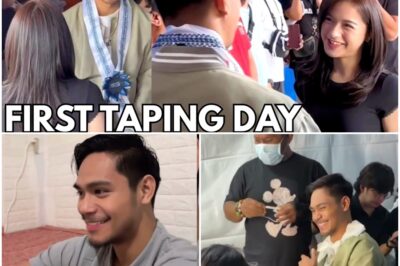 Eman Bacosa Pacquiao at Jillian Ward Sweet Moments sa First Taping Day ng Never Say Die