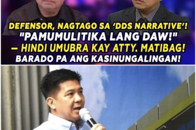 DEFENSOR, NAGTAGO SA ‘DDS NARRATIVE’?! “PAMUMULITIKA LANG DAW!”