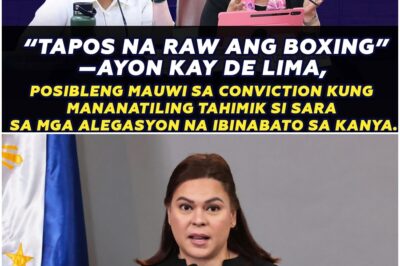 “TAPOS NA RAW ANG BOXING”—AYON KAY DE LIMA