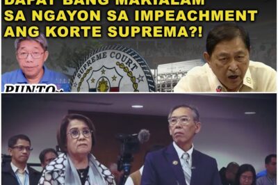 DAPAT BANG MAKIALAM SA NGAYON SA IMPEACHMENT ANG KORTE SUPREMA?!
