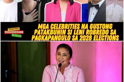 Mga celebrities na gustong PATAKBUHIN si Leni Robredo sa pagkapangulo sa 2028 Elections