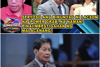 SERYOSO ANG BINUNYAG NI LACSON NA ‘POWER GRAB’ NA NAMAN!PINAIIMBESTIGAHAN NG MALACAÑANG!