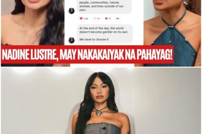 Nadine Lustre Ipinakita ang tapang at pagmamahal sa bayan, mga tao, at kapaligiran! Iba ka Nadine.