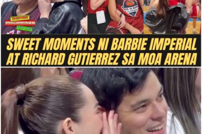 SWEET MOMENTS ni Barbie Imperial at Richard Gutierrez, todo support si Barbie sa game ni Richard